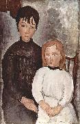 Amedeo Modigliani Zwei Madchen oil on canvas